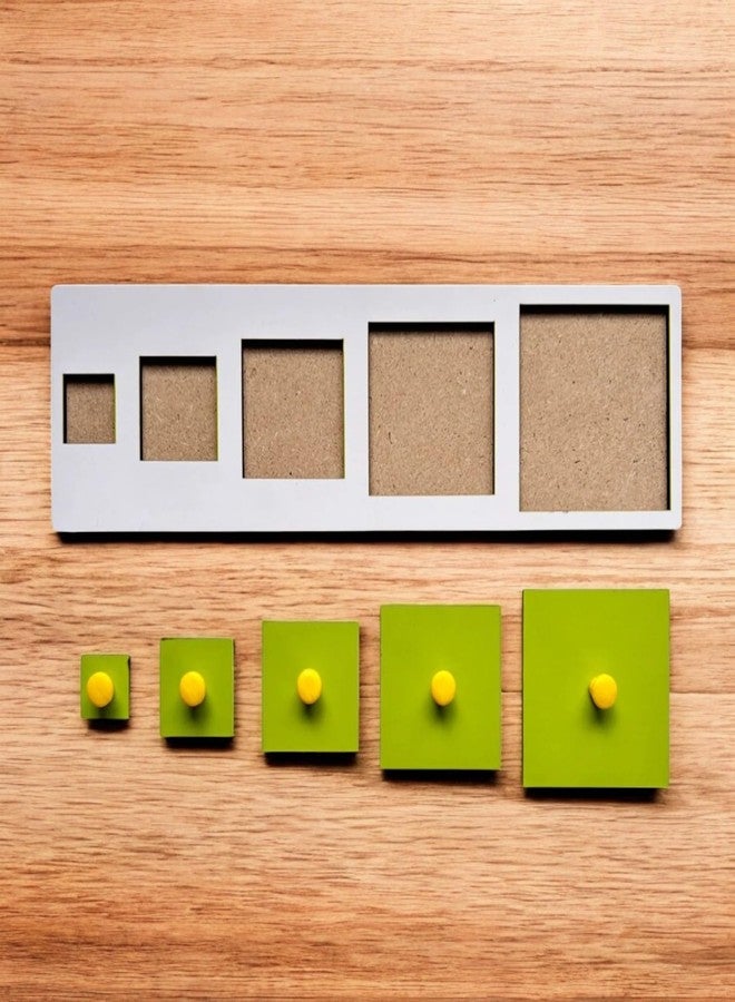 Kiddiwinks Seriation Puzzle Combo for Kids - Montessori-Inspired Shape Sorting and Size Sequencing Toy - Educational Learning Puzzle with Circles, Squares & Triangles - Develop Fine Motor and Cognitive Skills - Image 2